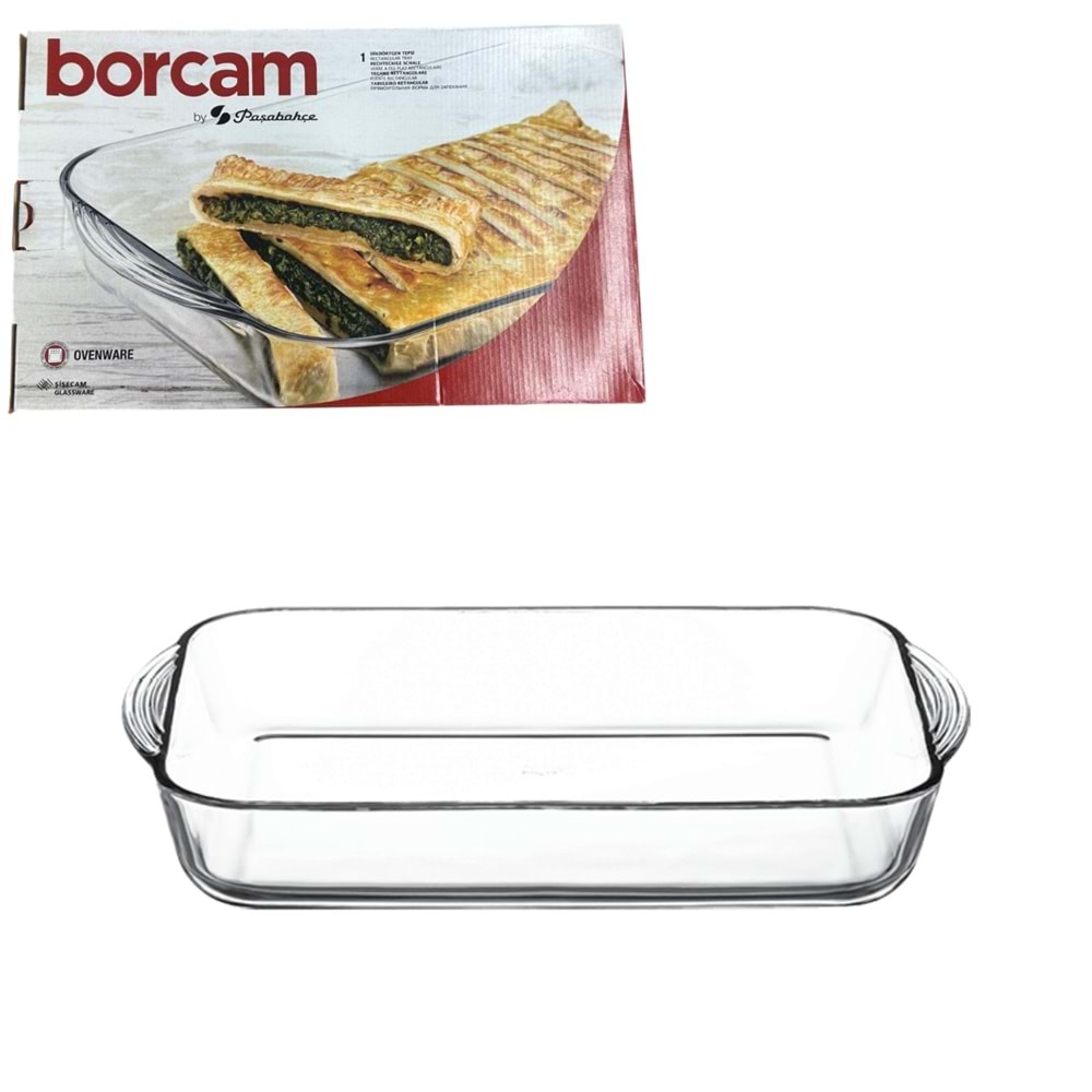 PAŞABAHÇE BORCAM DİKDÖRTGEN TEPSİ