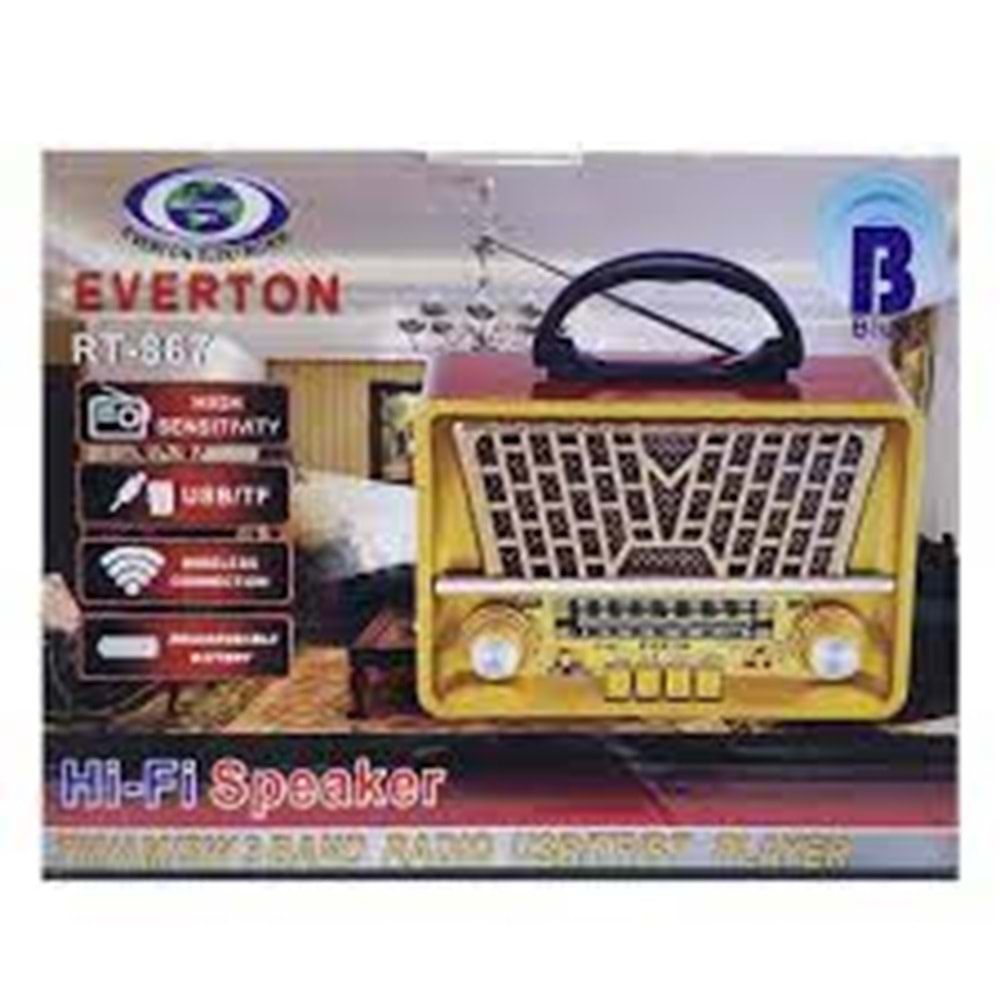 RT-867 EVERTON USB BLUT RADYO MP3 ÇALAR