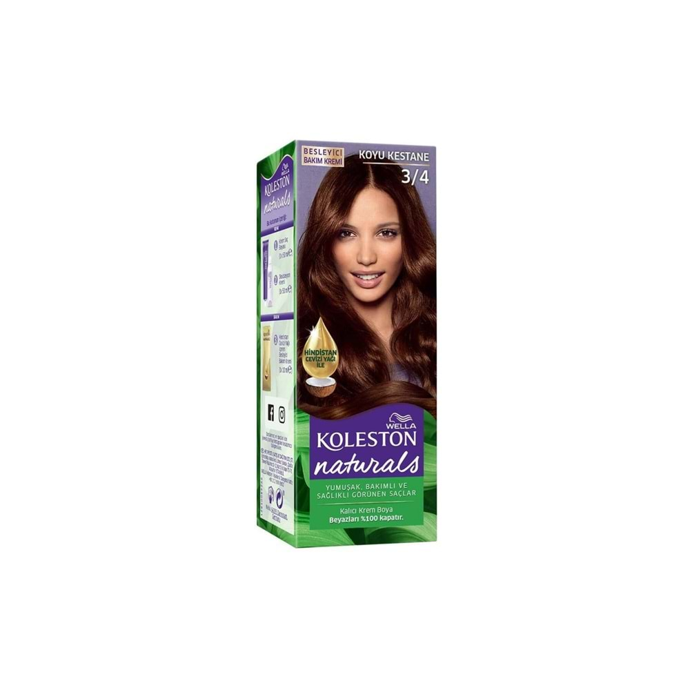 KOLESTON NATURALS 3/4 KOYU KESTANE