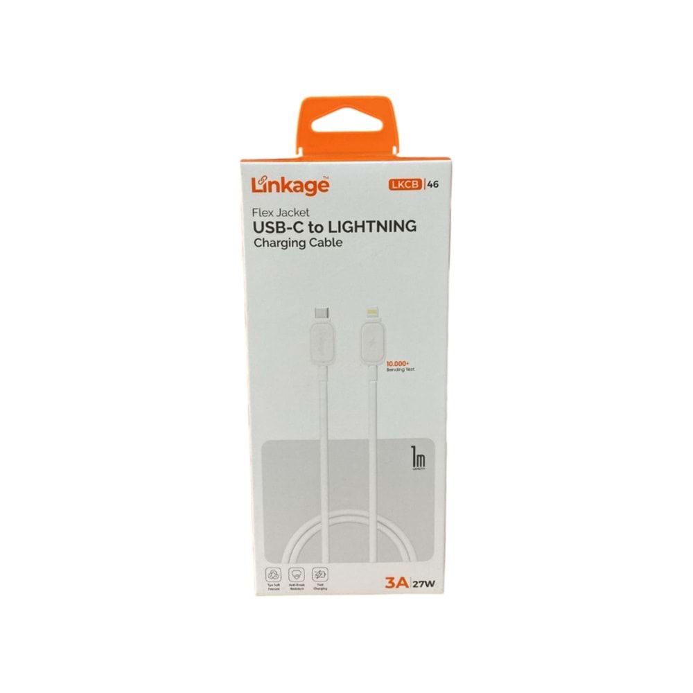 LKCB-46 İPHONE ŞARJ VE DATA KABLOSU