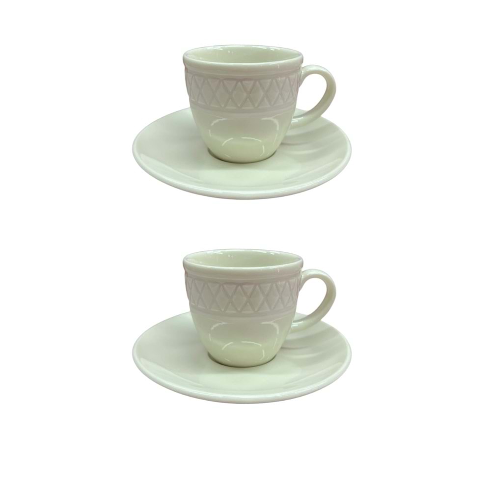 YMP-556 2 Lİ KARMA KAHVE FİNCANI PORLİNE