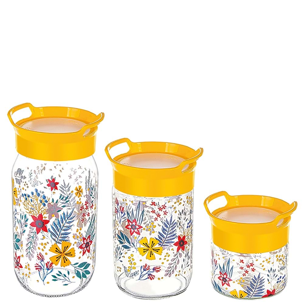 S-679 BERA CAM KAVANOZ SETİ 3 LÜ