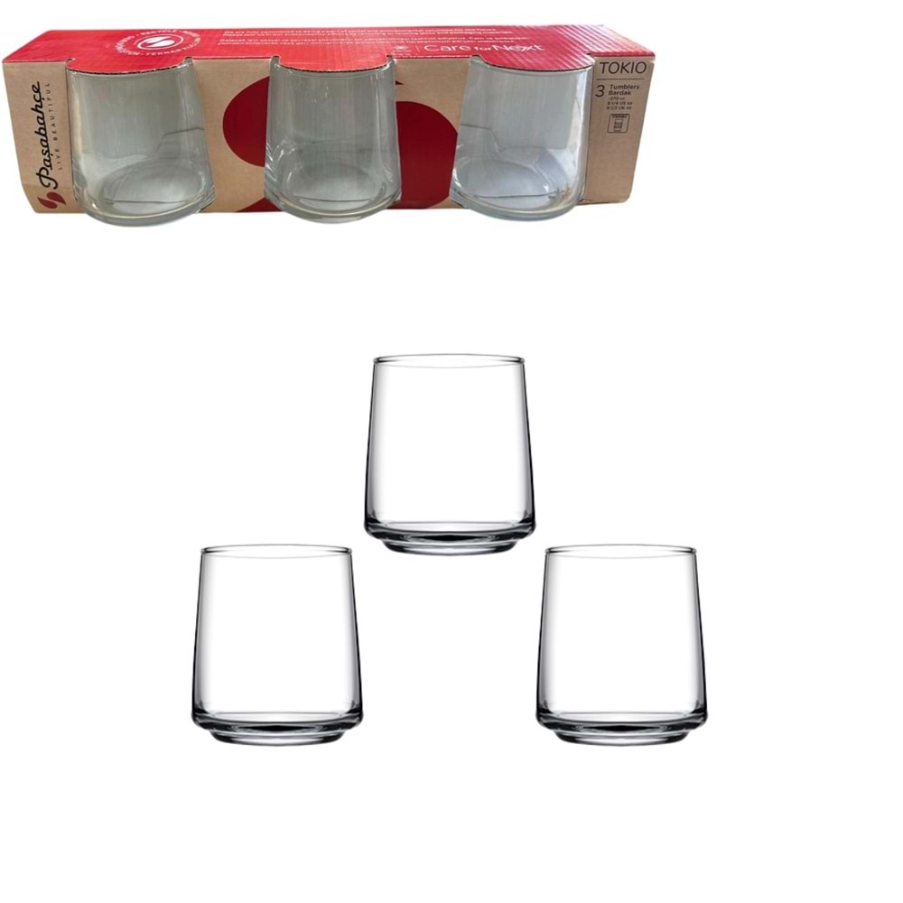 PAŞABAHÇE TOKİO MEŞRUBAT BARDAĞI 3 LÜ KL:8