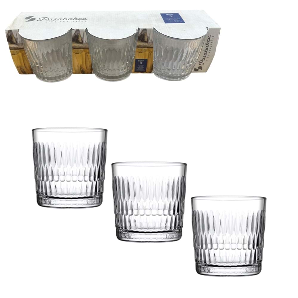 PAŞABAHÇE RAİN MEŞRUBAT BARDAĞI 3 LÜ KL:8