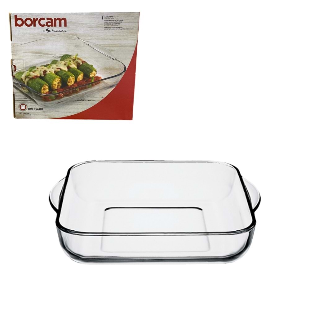 PAŞABAHÇE BORCAM KARE TEPSİ KL:6