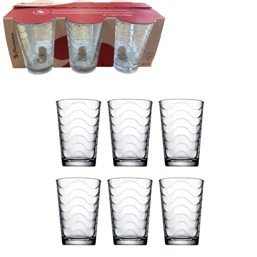 PAŞABAHÇE TOROS SU BARDAĞI 6 LI KL:8