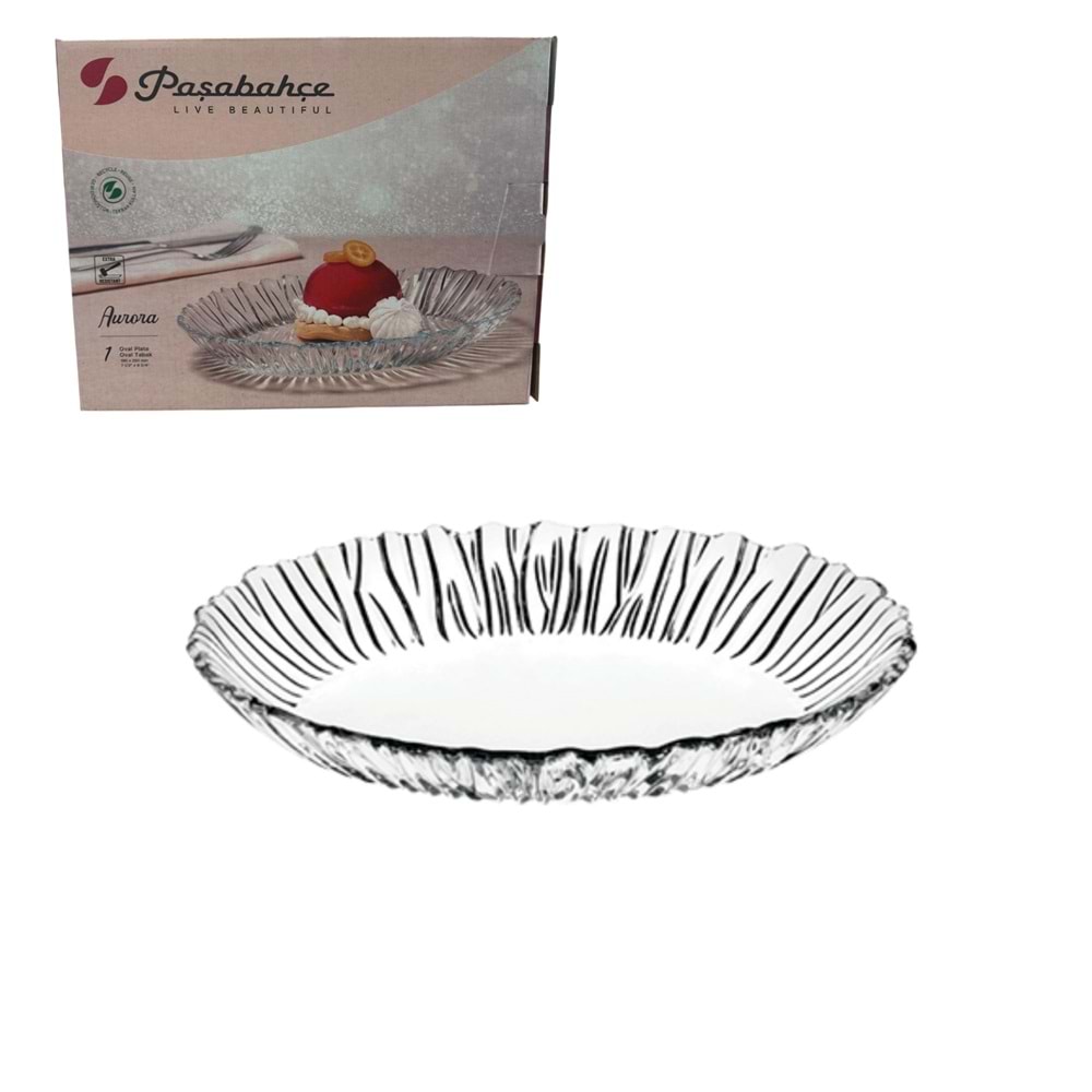 PAŞABAHÇE AURORA OVAL SERVİS TABAK KL:6