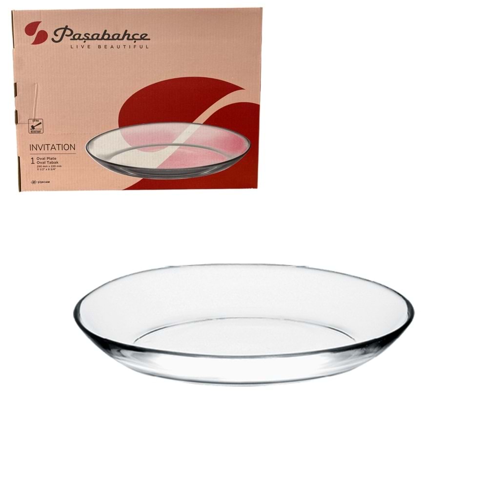 PAŞABAHÇE INVITATION OVAL TABAK