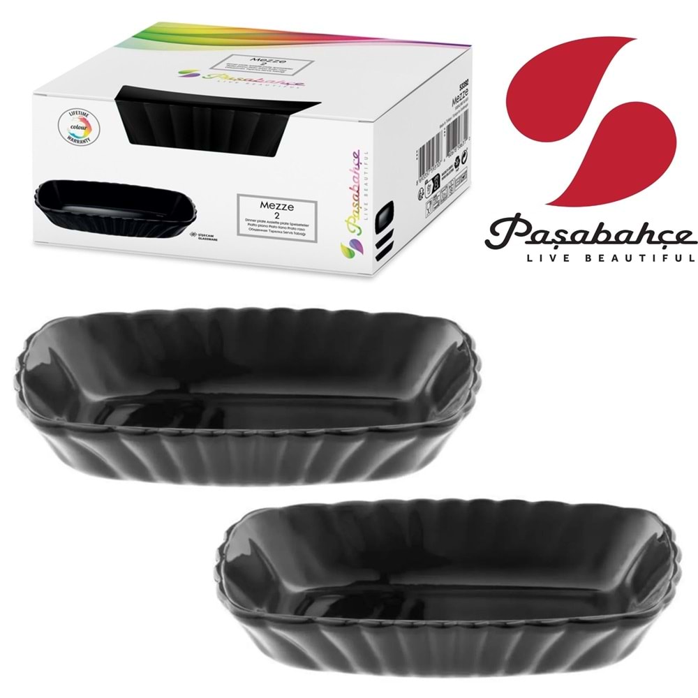 PAŞABAHÇE MEZZE CAM SERVİS TABAĞI 2 Lİ