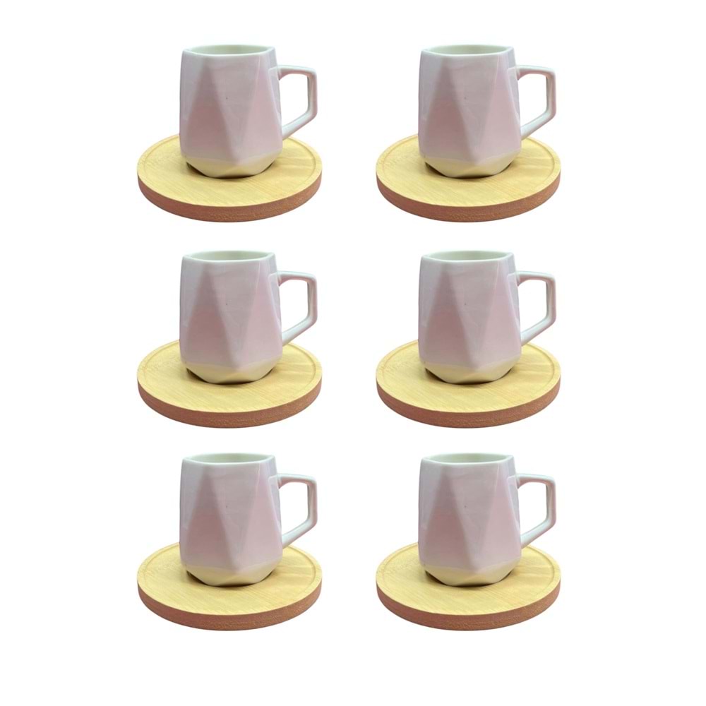 LVN-33534 BAMBU KAHVE FİNCANI 6LI