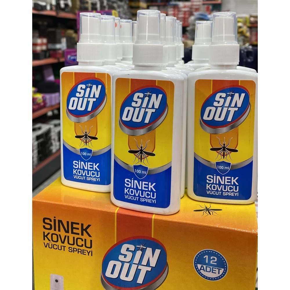 SİNOUT SİNEK KOVUCU VÜCUT SPREYİ 100ML