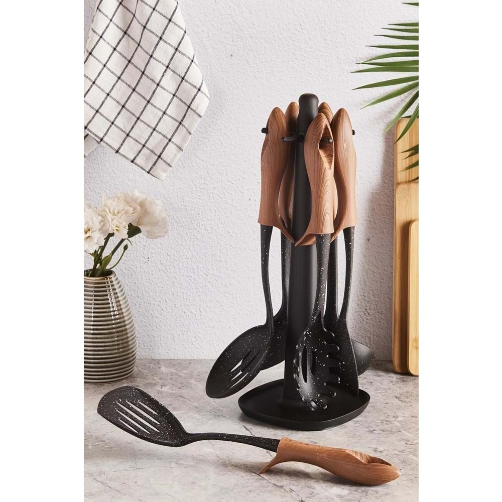 ST-15506 WOODY STANDLI SERVİS SETİ 7 PRÇ