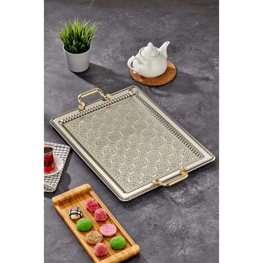 *CKR-3543 COOKER BATTAL BOY GÜMÜŞ TEPSİ