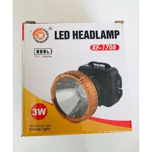 XF-1708 LED HEADLAMP*3W*KAFA FENERİ PİLLİ