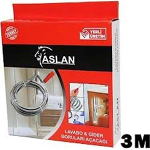 ASLAN LAVABO GİDER BORULARI AÇACAĞI*3 METRE*