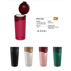 PNG-1154 FİLTRELİ ÇELİK TERMOS MUG