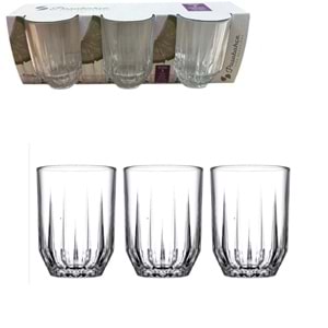 PAŞABAHÇE ECHO SU BARDAĞI 3 LÜ KL:8