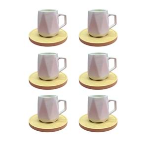 LVN-33534 BAMBU KAHVE FİNCANI 6LI