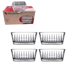 PAŞABAHÇE FREZYA KARE KASE 4 LÜ KL:6