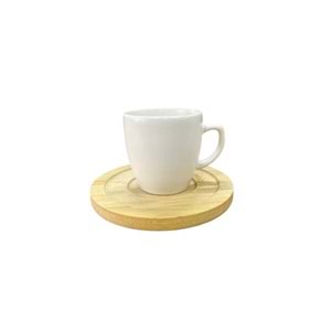 TUTKU FİNCAN SETİ BAMBU TABAK 6 LI