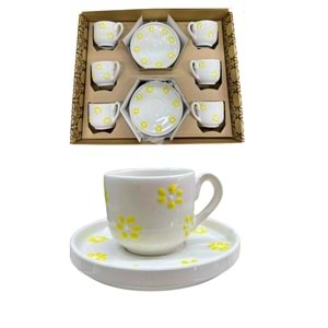 DESENLİ KAHVE FİNCAN SETİ 6 LI