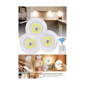 LED IŞIK 3 LÜ UZAKTAN KUMANDALI