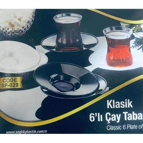 SP-029 KLASİK 6 LI ÇAY TABAĞI