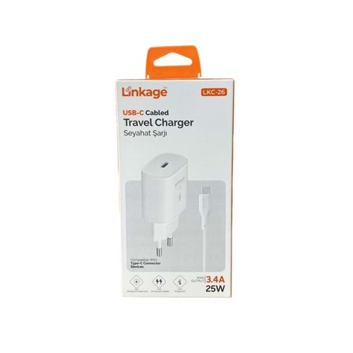 LKC-26 LİNKAGE TYPE-C SEYAHAT ŞARJ ALETİ