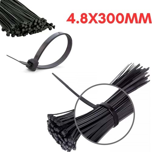 CMC-4465 CIRT KELEPÇE SİYAH 4.8X300mm