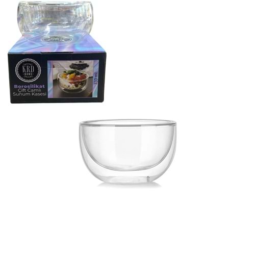 KRD-3892 ÇİFT CAMLI SUNUM KASESİ