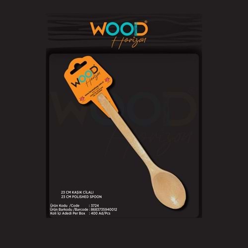 WH AHŞAP CİLALI KAŞIK 23 CM