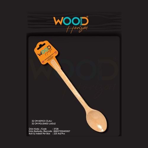 WH CİLALI AHŞAP KEPÇE 32 CM