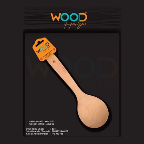 WH AHŞAP VERNİKLİ KEPÇE 192