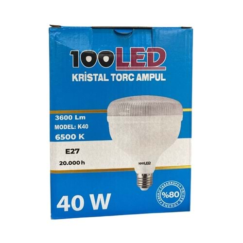 100 LED KRİSTAL AMPUL 40W