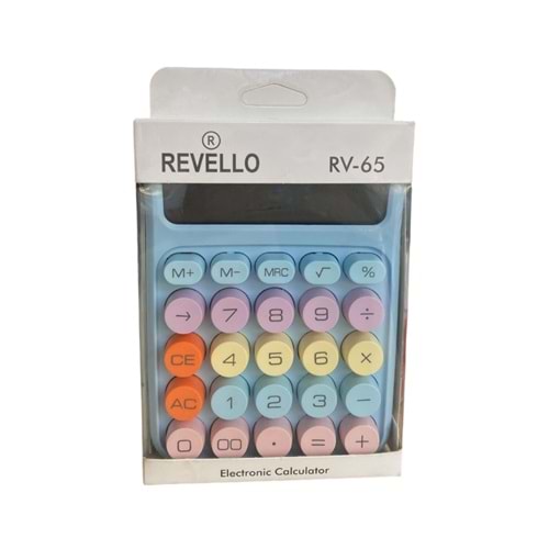 RV-65 REVELLO RENKLİ HESAP MAKİNESİ