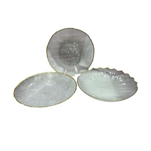 *GLASSCOM GOLD PASTA TABAĞI 21 CM