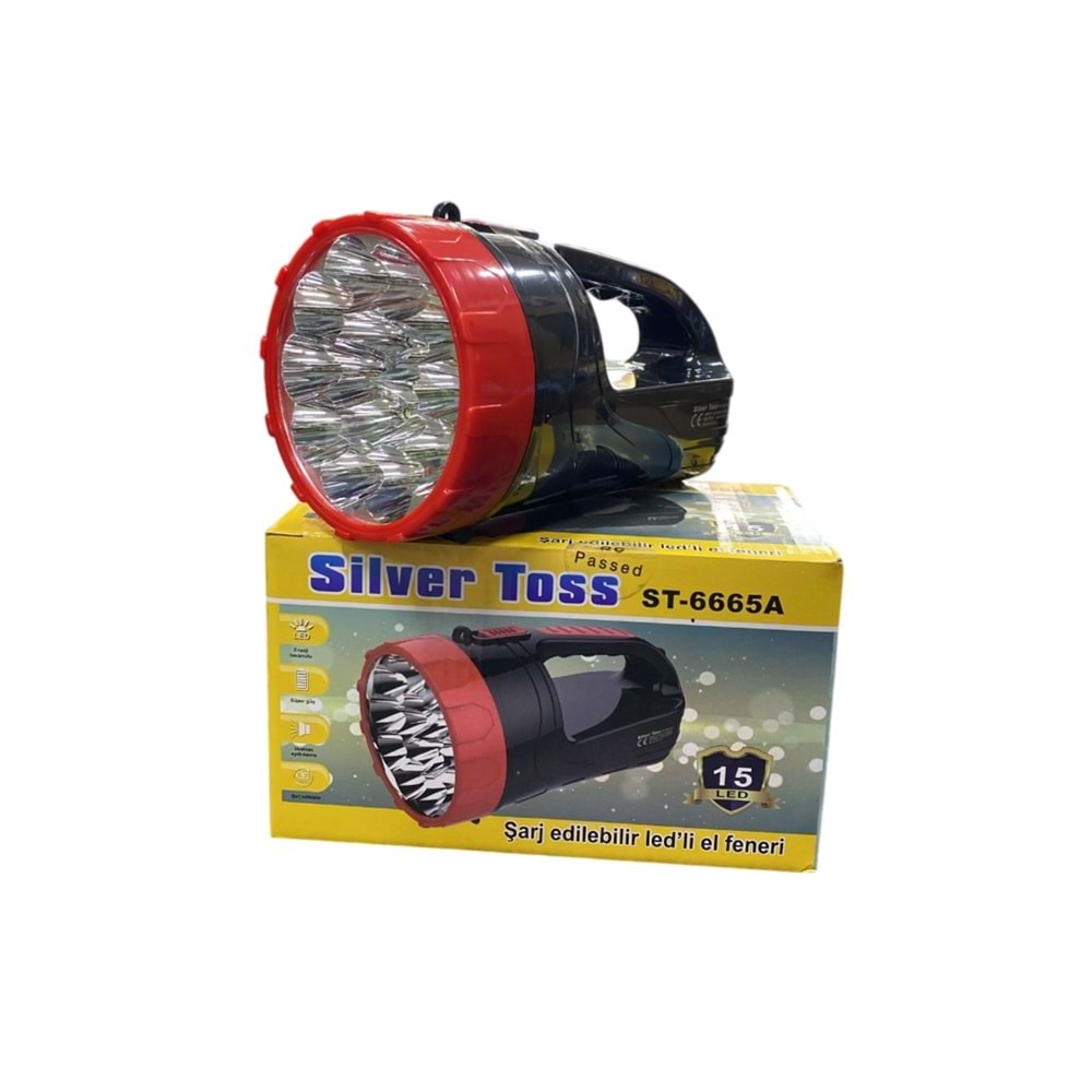 ST-6665A LEDLİ EL FENERİ ŞARJLI 