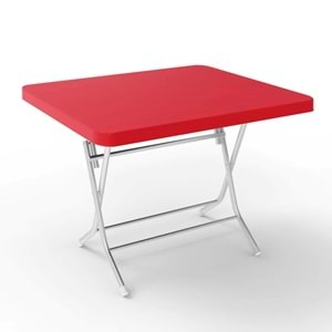DİDİM 80X80 METAL AYAKLI PLASTİK MASA